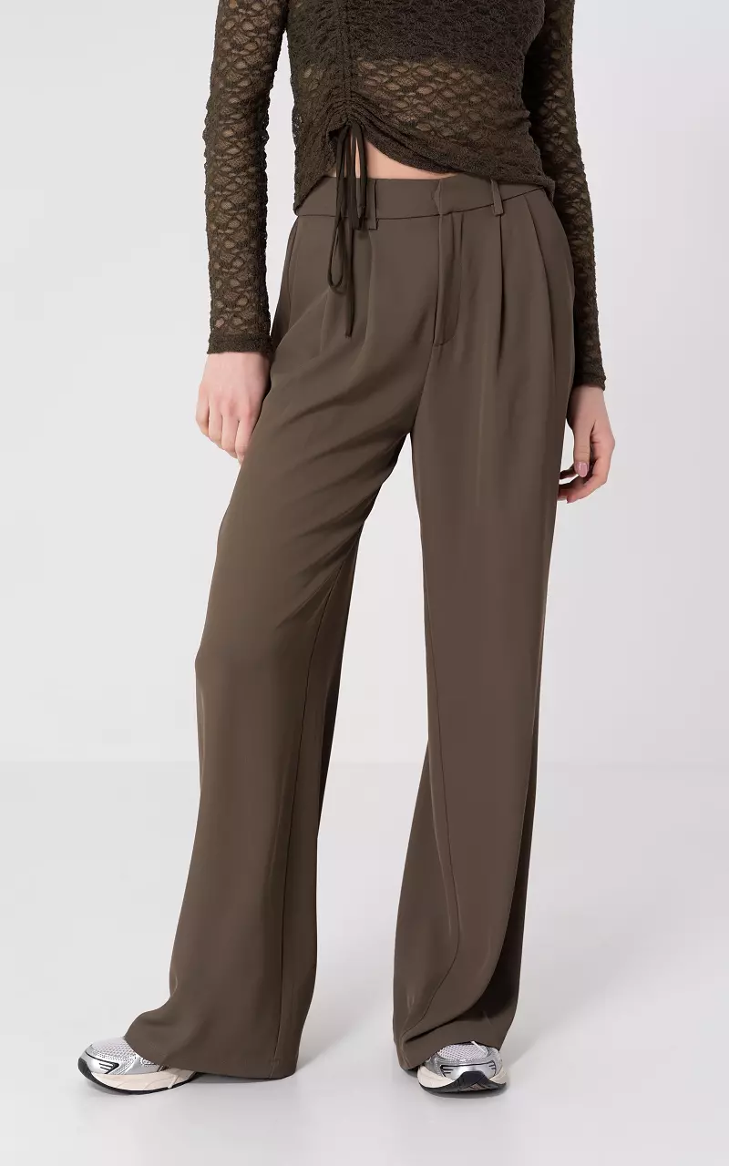 Wide leg pantalon Brown