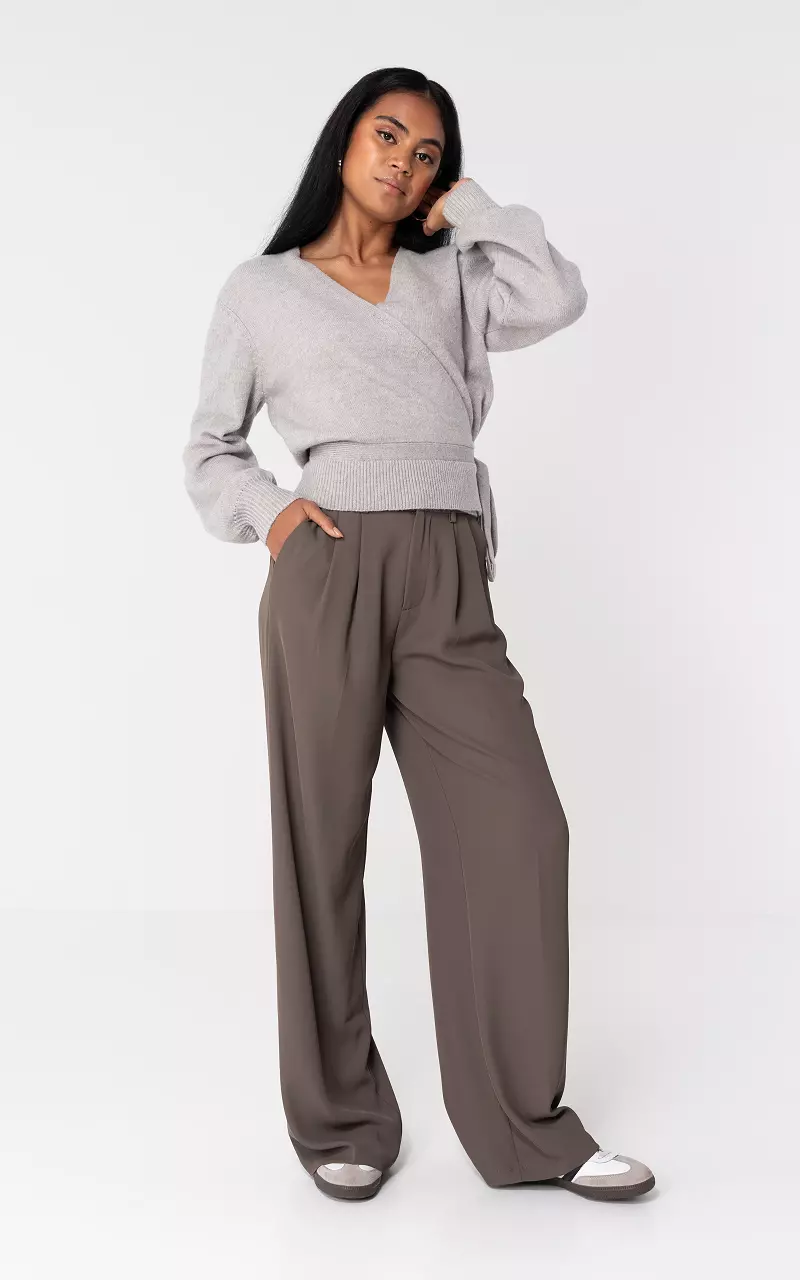 Wide leg pantalon Brown