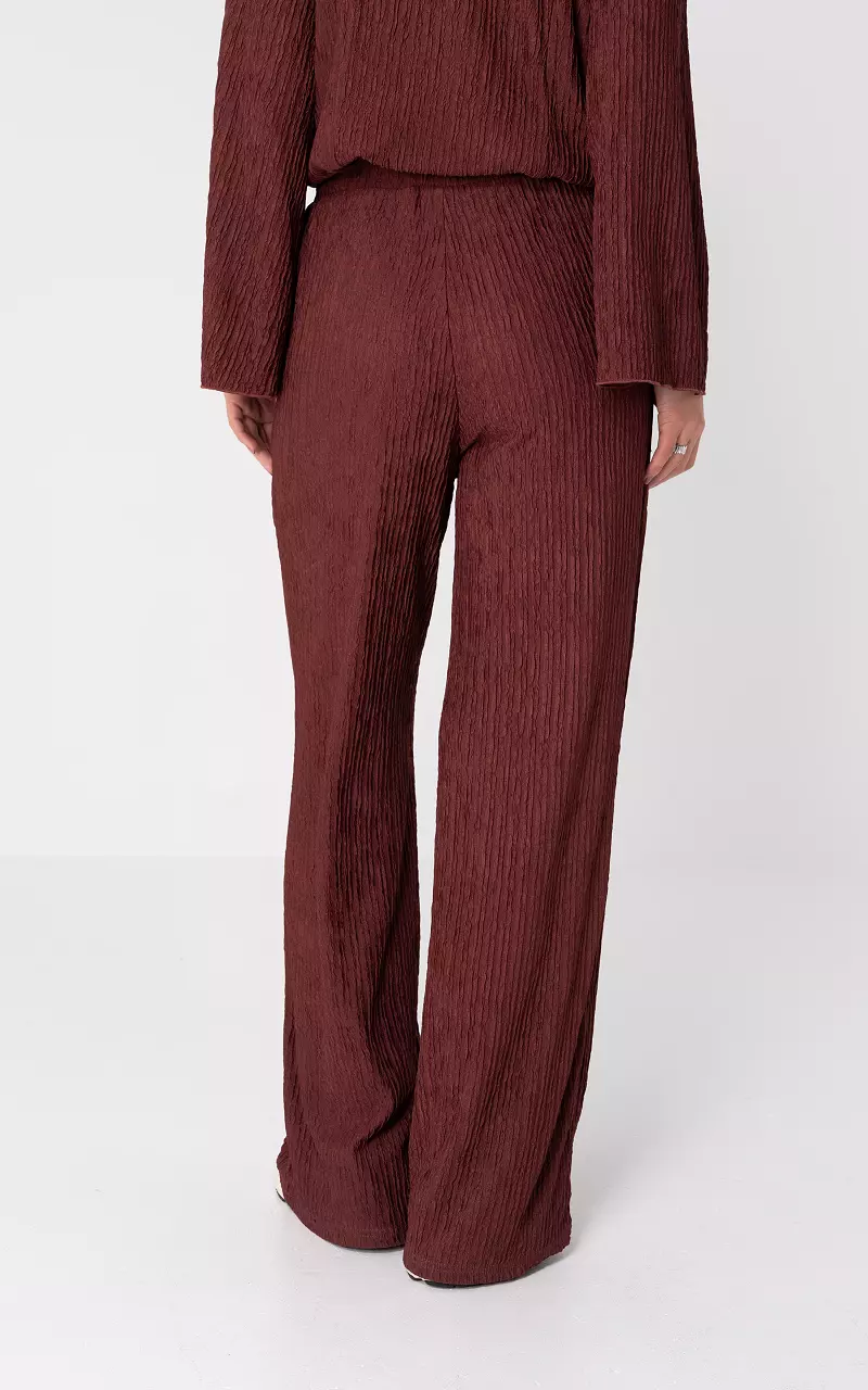 Losvallende broek Bordeaux