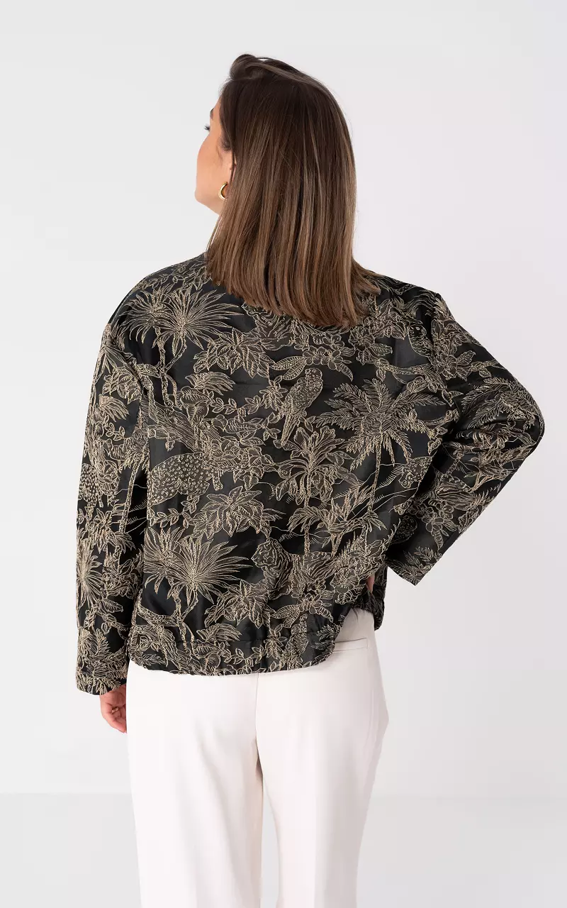 Bomber jacket with print Black Gold