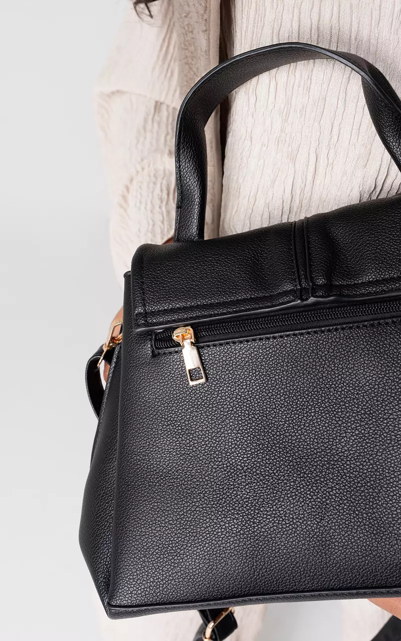 Handtasche mit Schulterriemen Schwarz