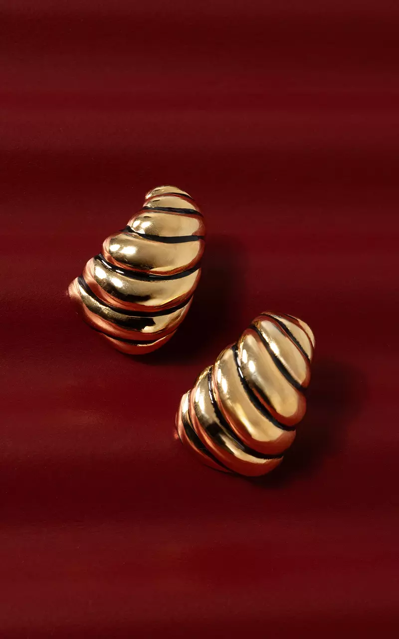 Earrings made of stainless steel Gold