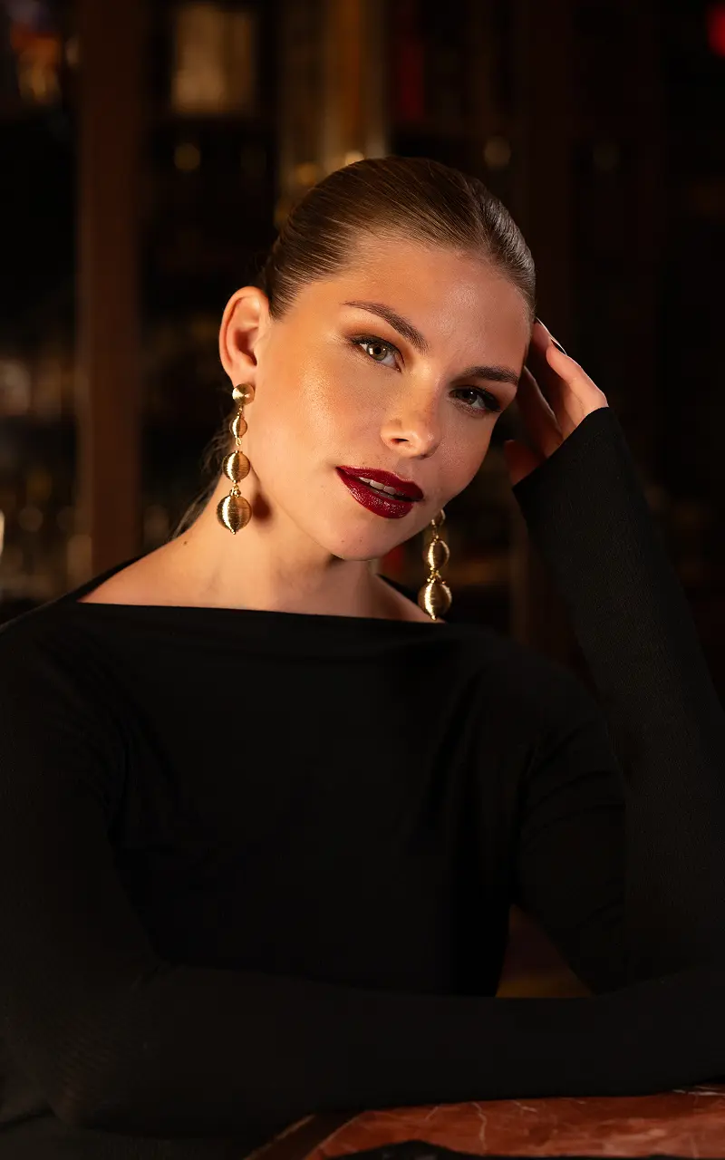 Earrings made of stainless steel Gold
