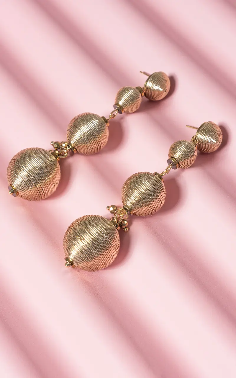 Earrings made of stainless steel Gold