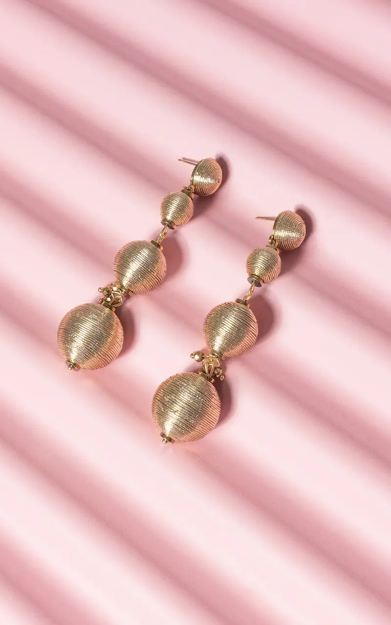 Earrings made of stainless steel Gold