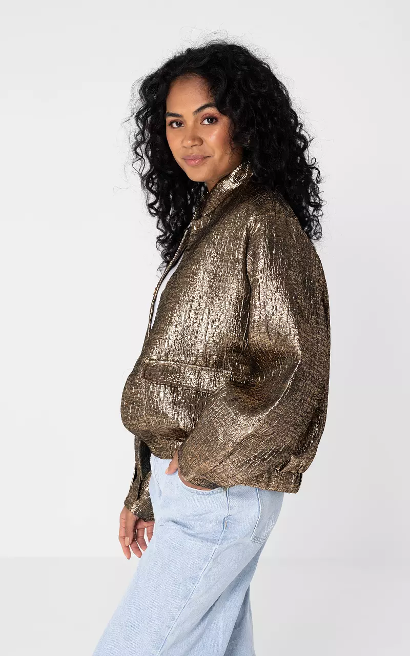 Two pocket bomber jacket Bronze