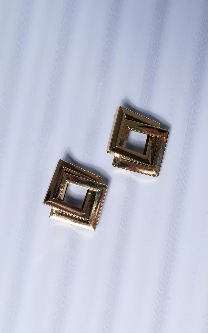 Earrings made of stainless steel Gold