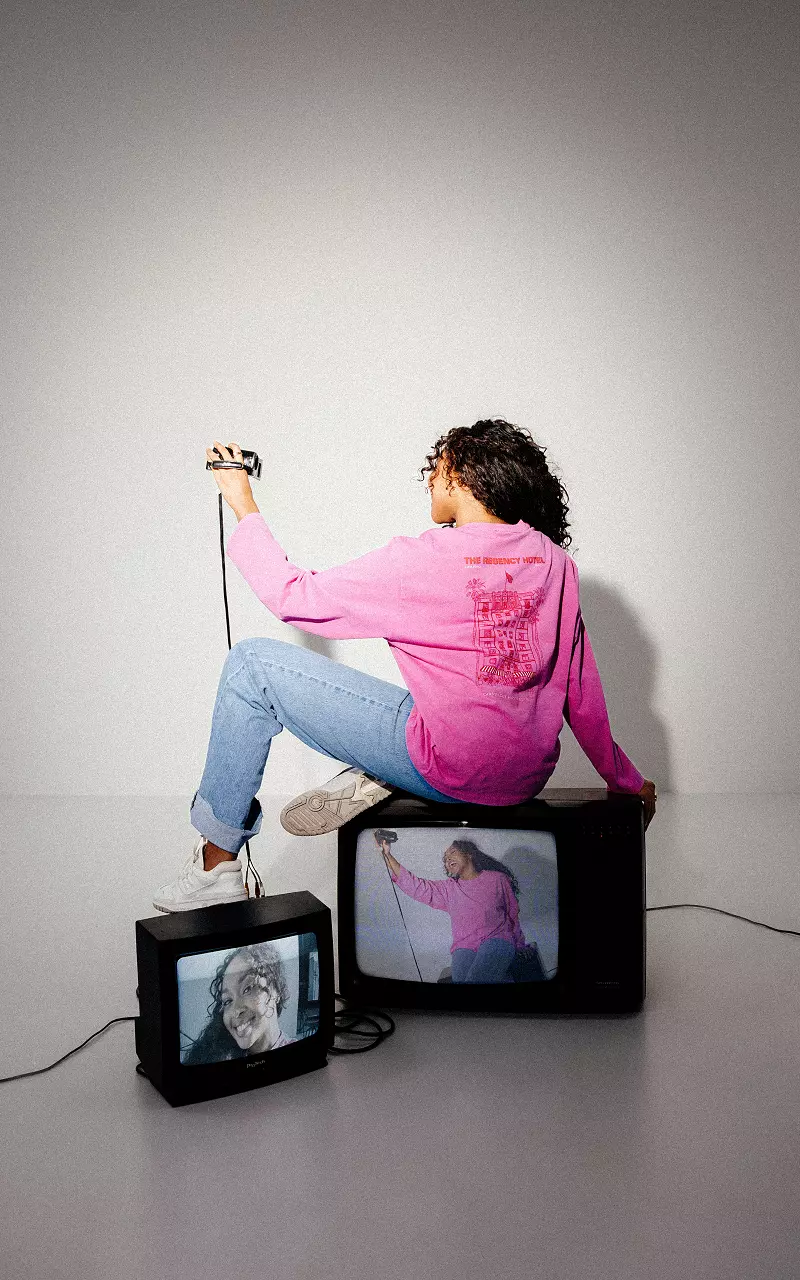 Shirt with print Pink Red