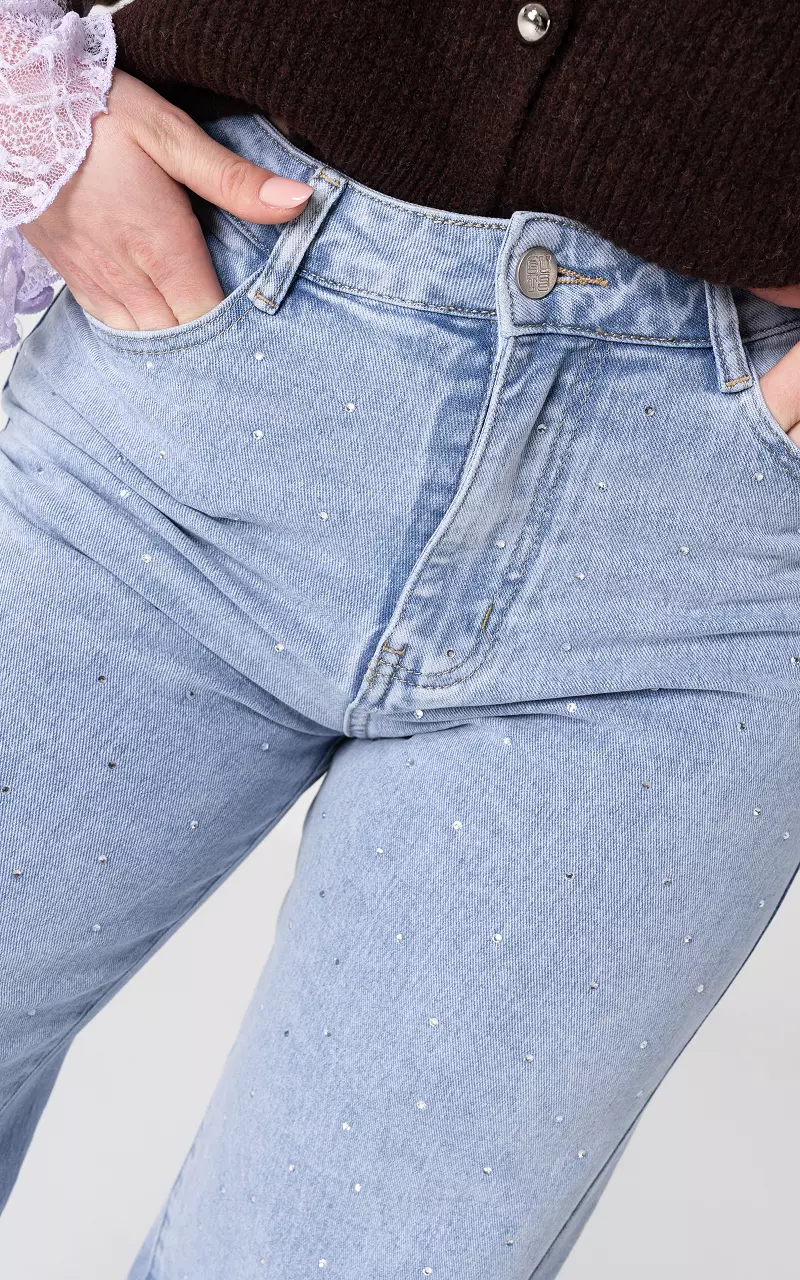 Tall wide leg jeans Lichtblauw