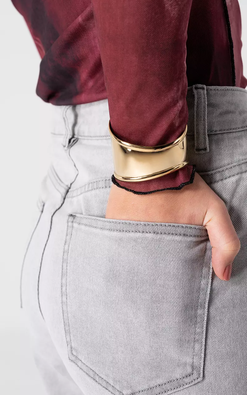 Adjustable bracelet made of stainless steel Gold