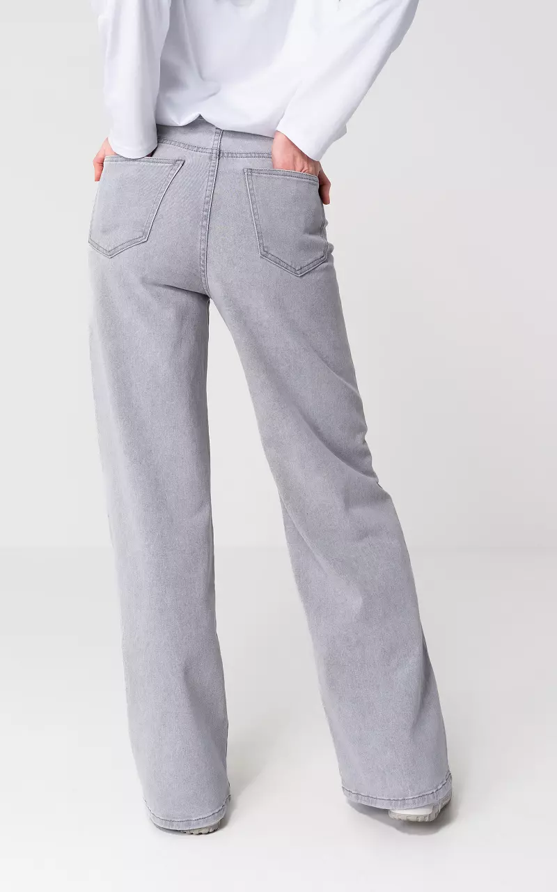 Wide leg jeans Light Grey