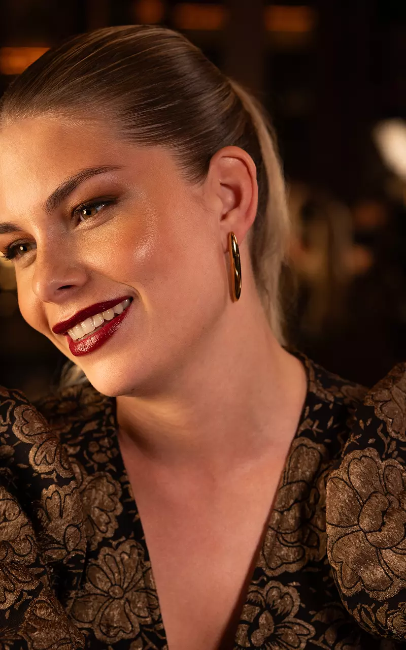 Earrings made of stainless steel Gold