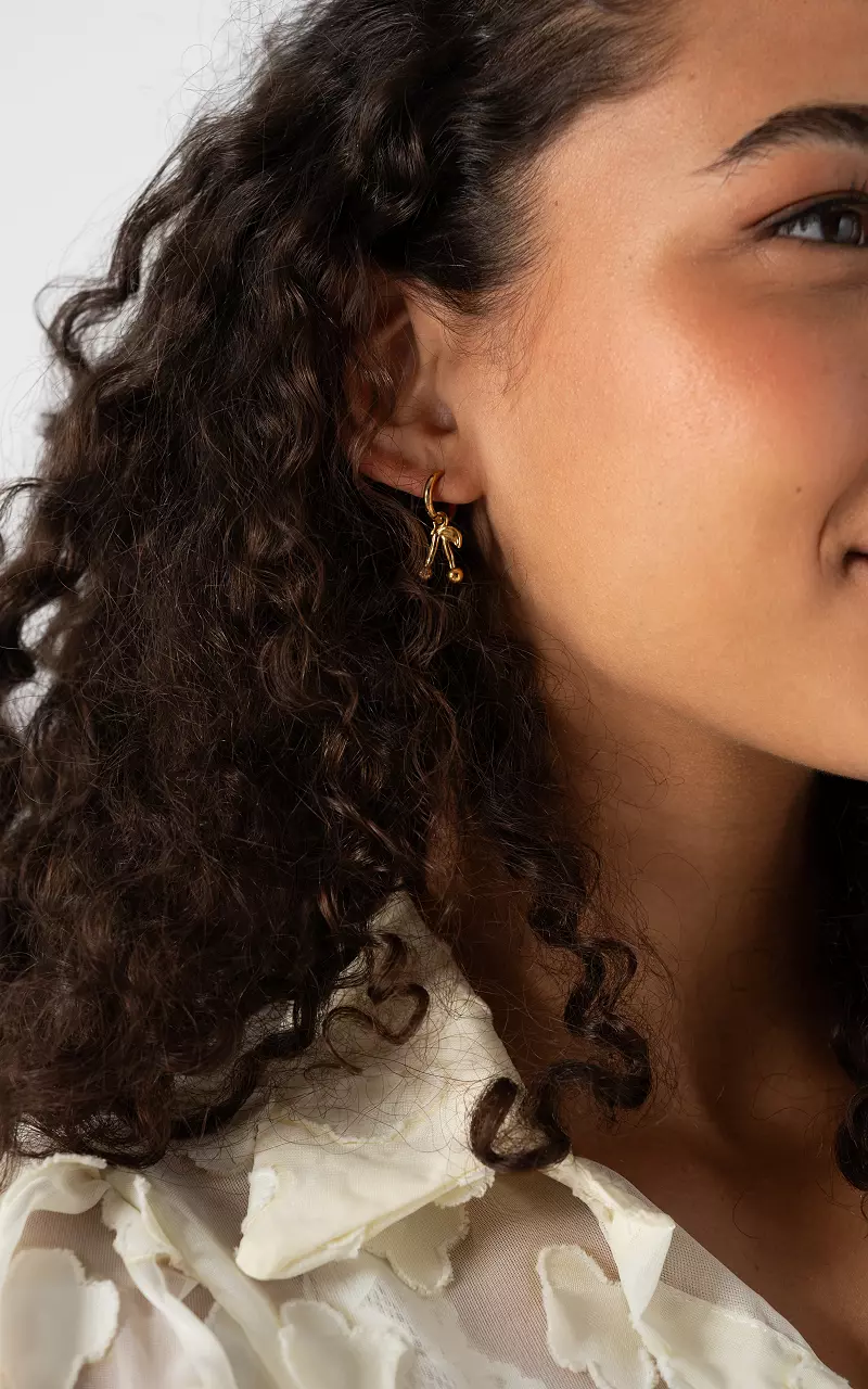 Earrings made of stainless steel Gold