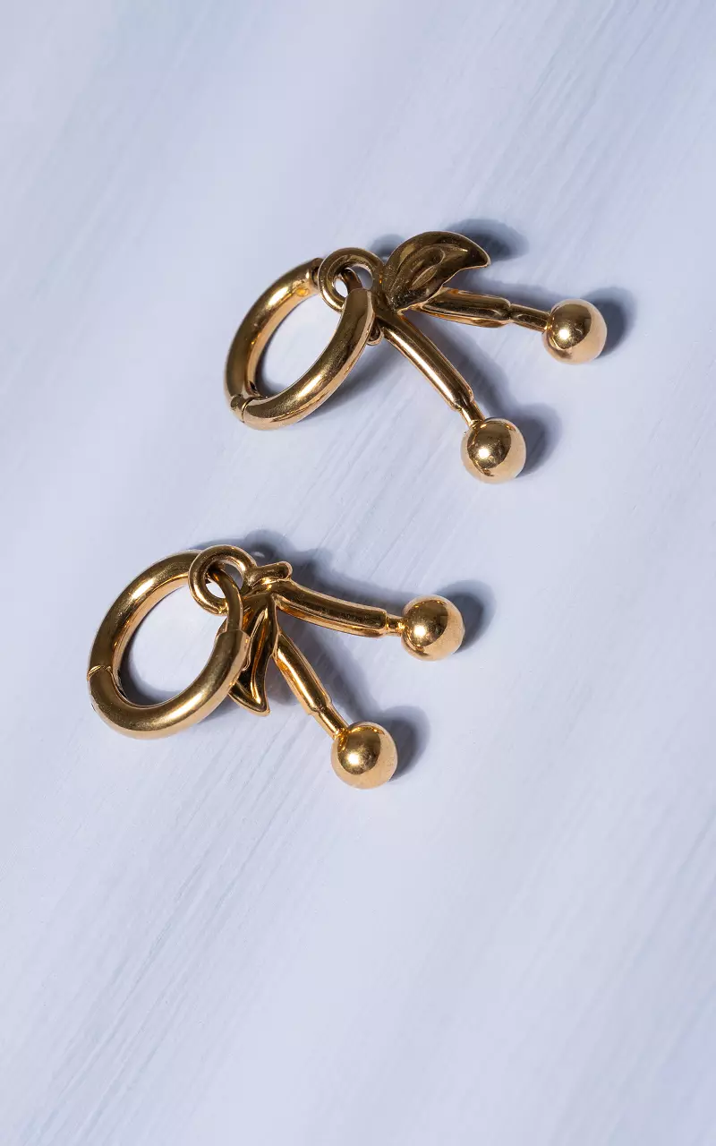 Earrings made of stainless steel Gold