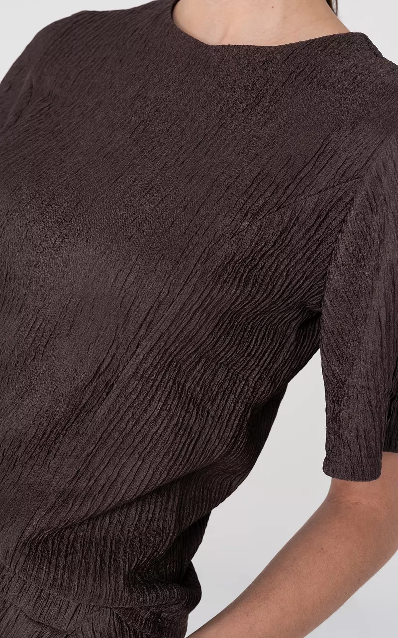 Top with structure Dark Brown