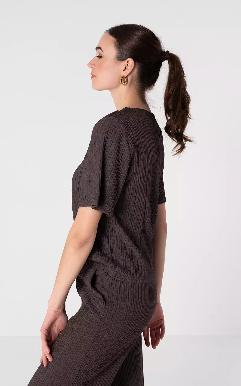 Top with structure Dark Brown