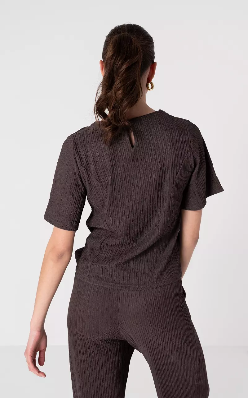Top with structure Dark Brown