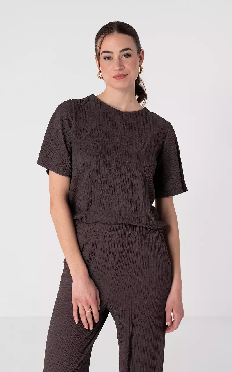 Top with structure Dark Brown