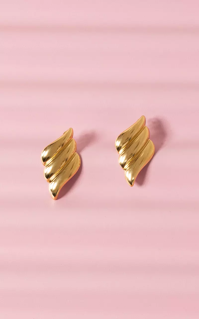 Earrings made of stainless steel Gold