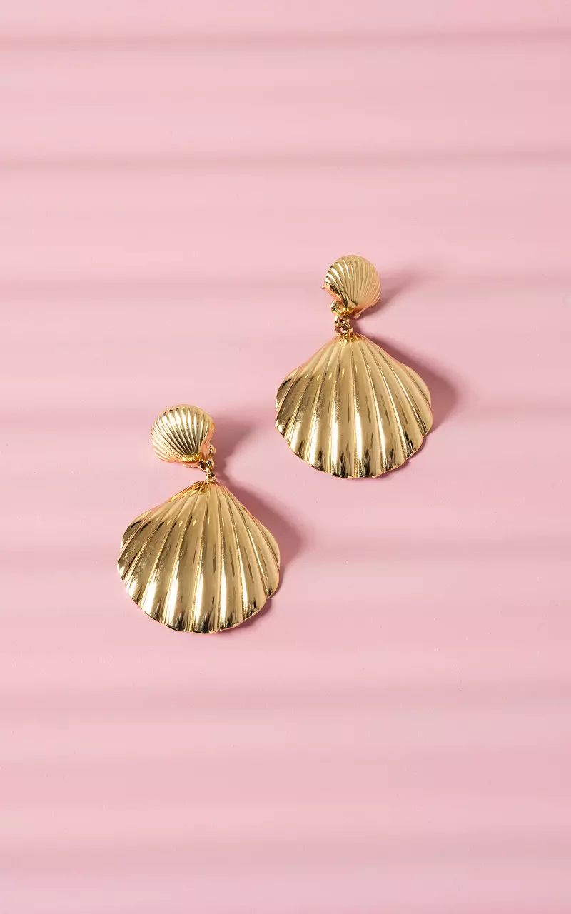 Earrings made of stainless steel Gold