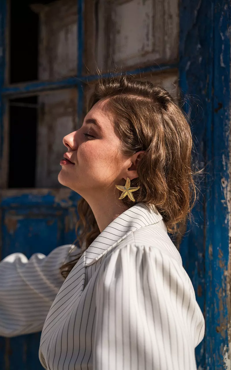 Earrings made of stainless steel Gold