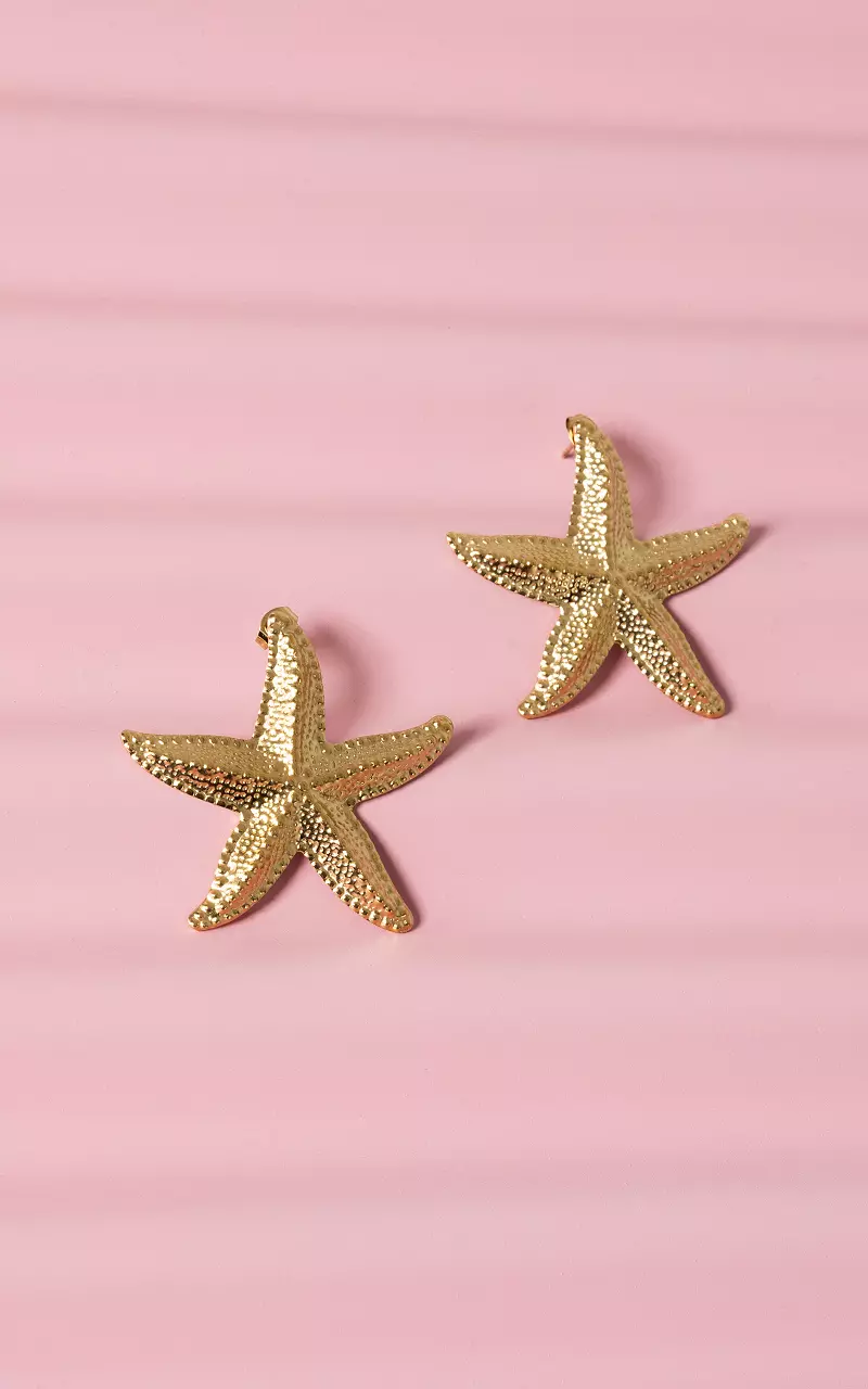 Earrings made of stainless steel Gold