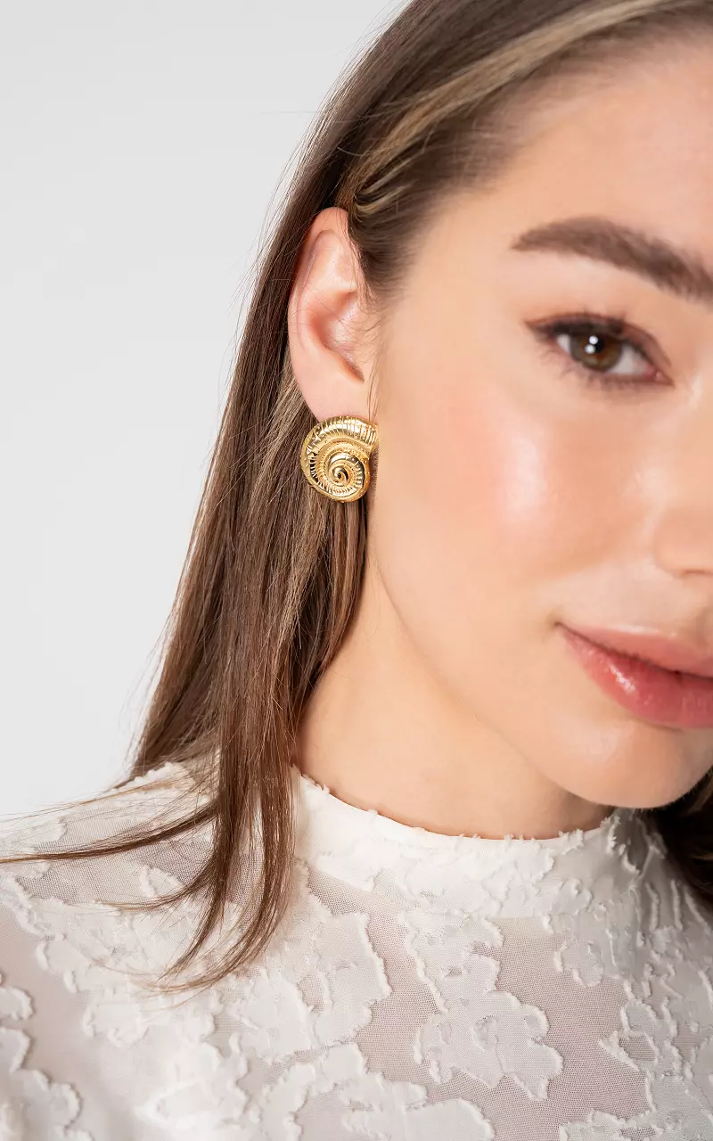 Boucles d’oreilles en acier inoxydable Or