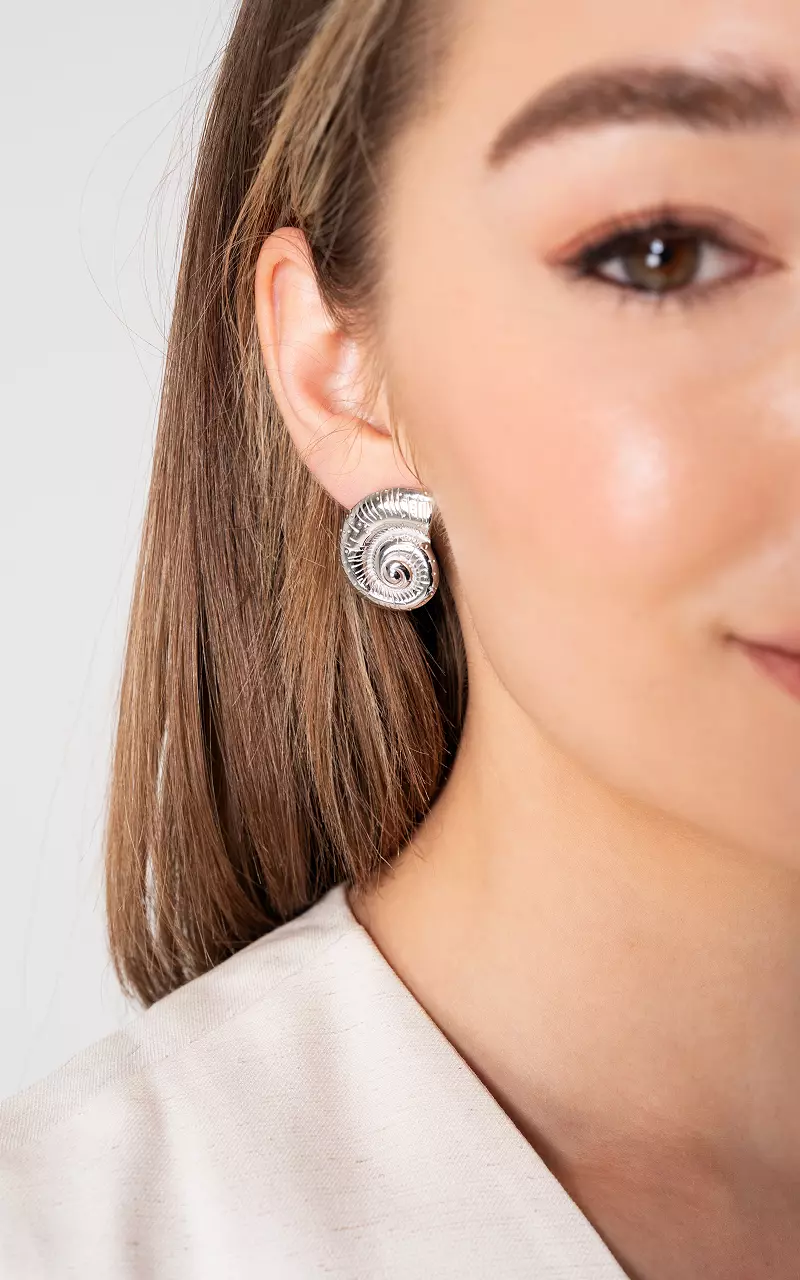 Boucles d’oreilles en acier inoxydable Argent