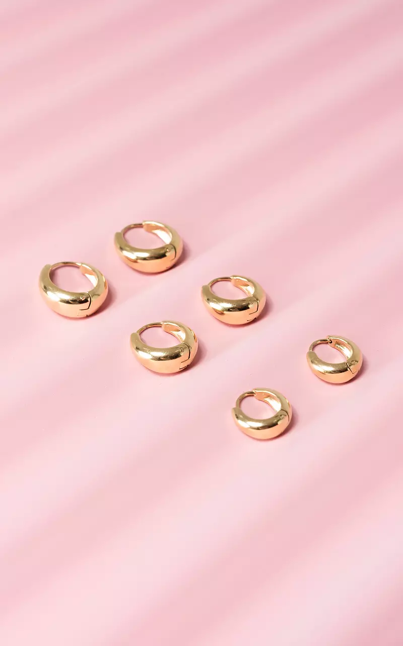 Set of three pair Gold