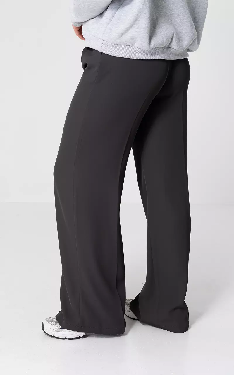Wide leg pantalon Dark Grey