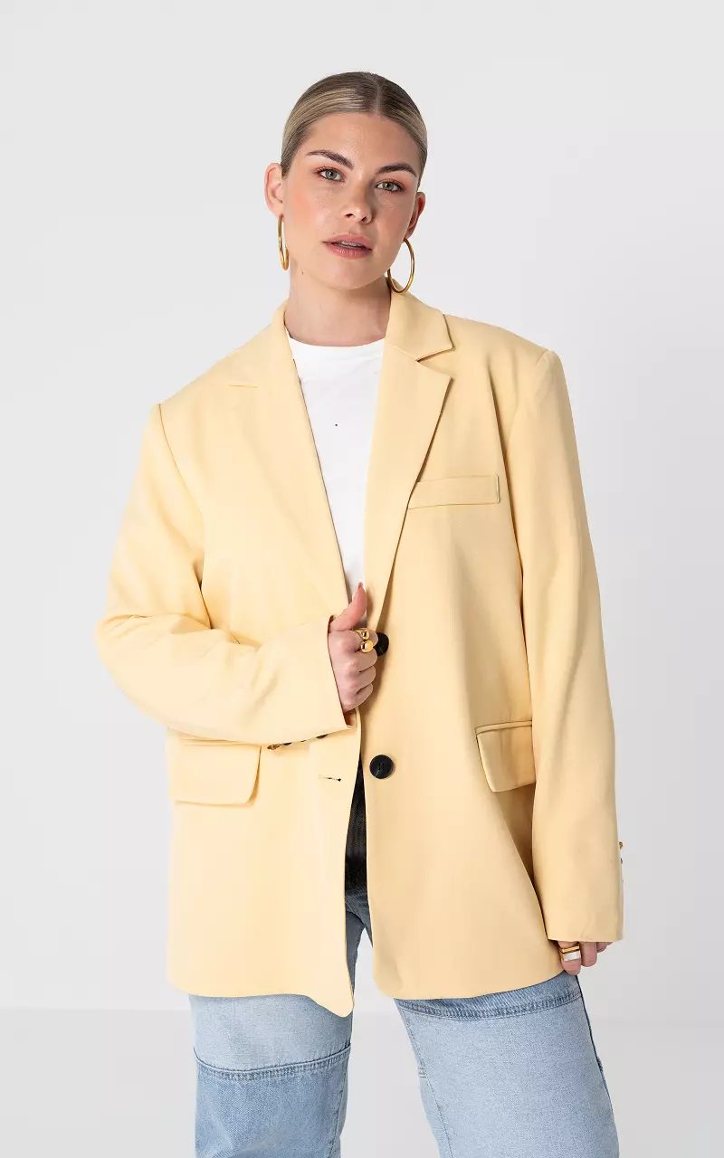 Blazer mit Rückendetail Gelb