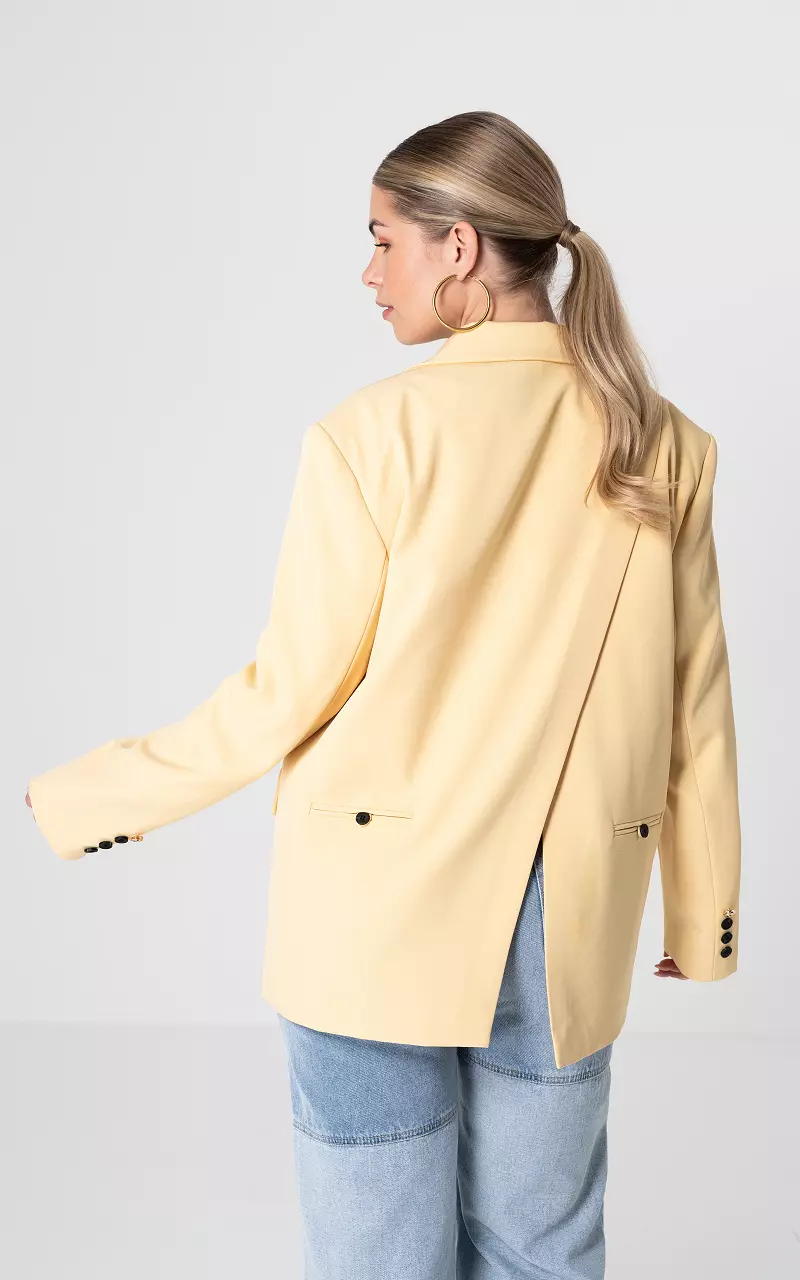 Blazer mit Rückendetail Gelb