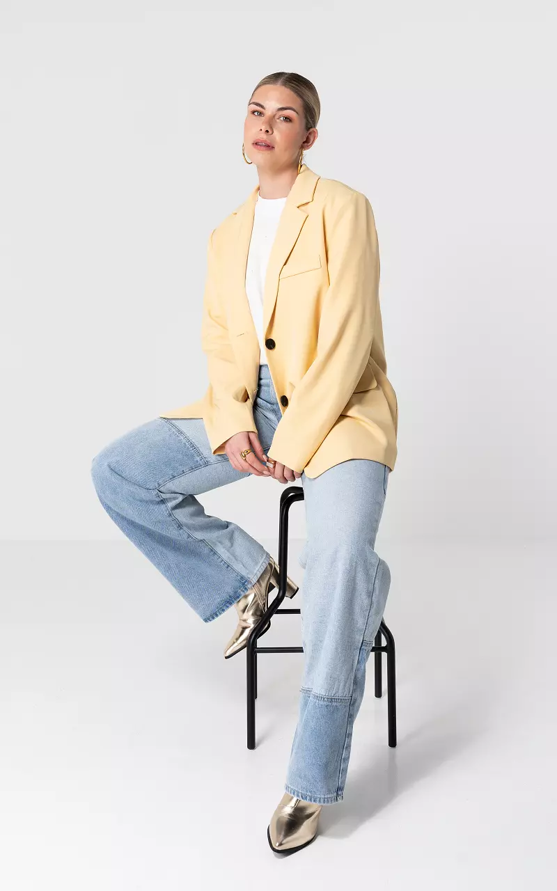 Blazer mit Rückendetail Gelb