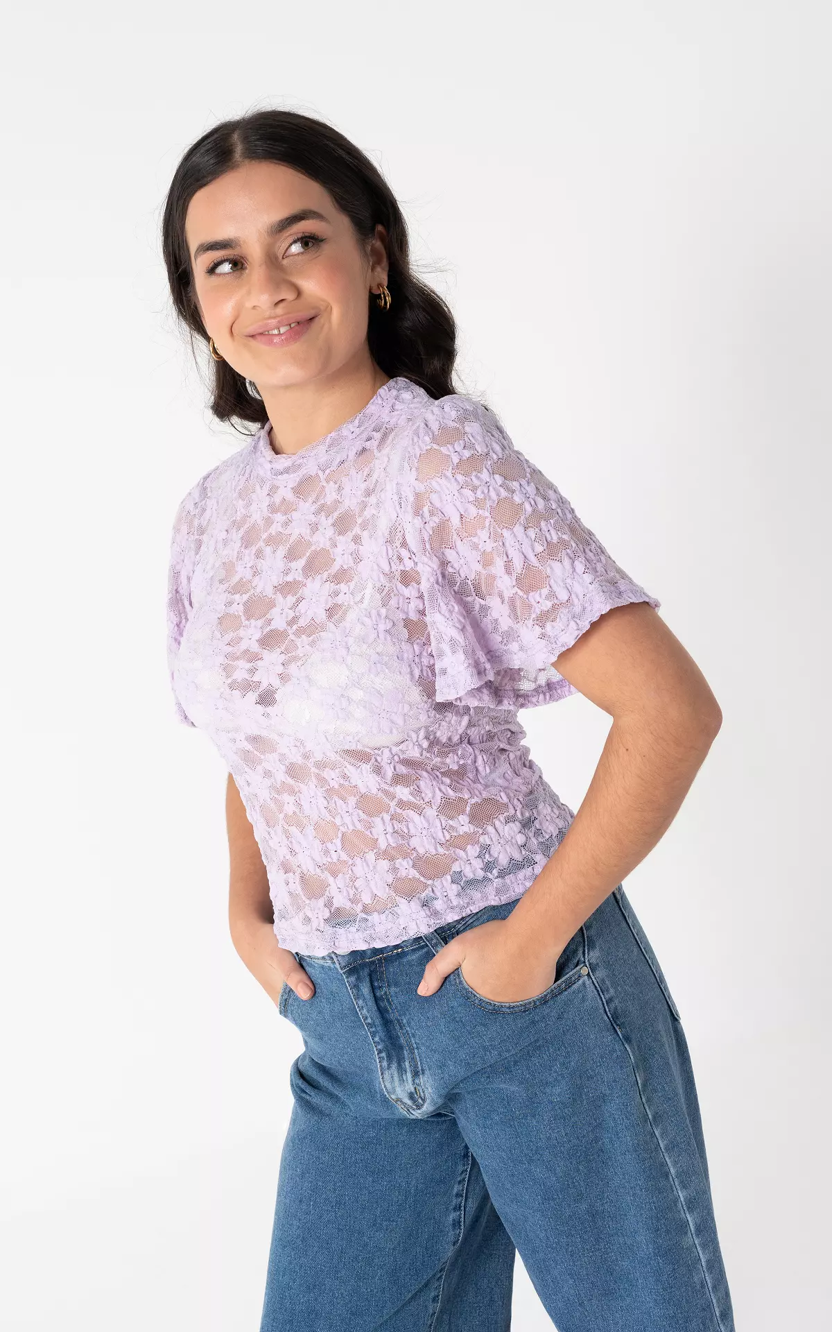 トップス Litmus Her Praha Gathered puffy lace top Chloé | Gathered top in lace | Savannahs