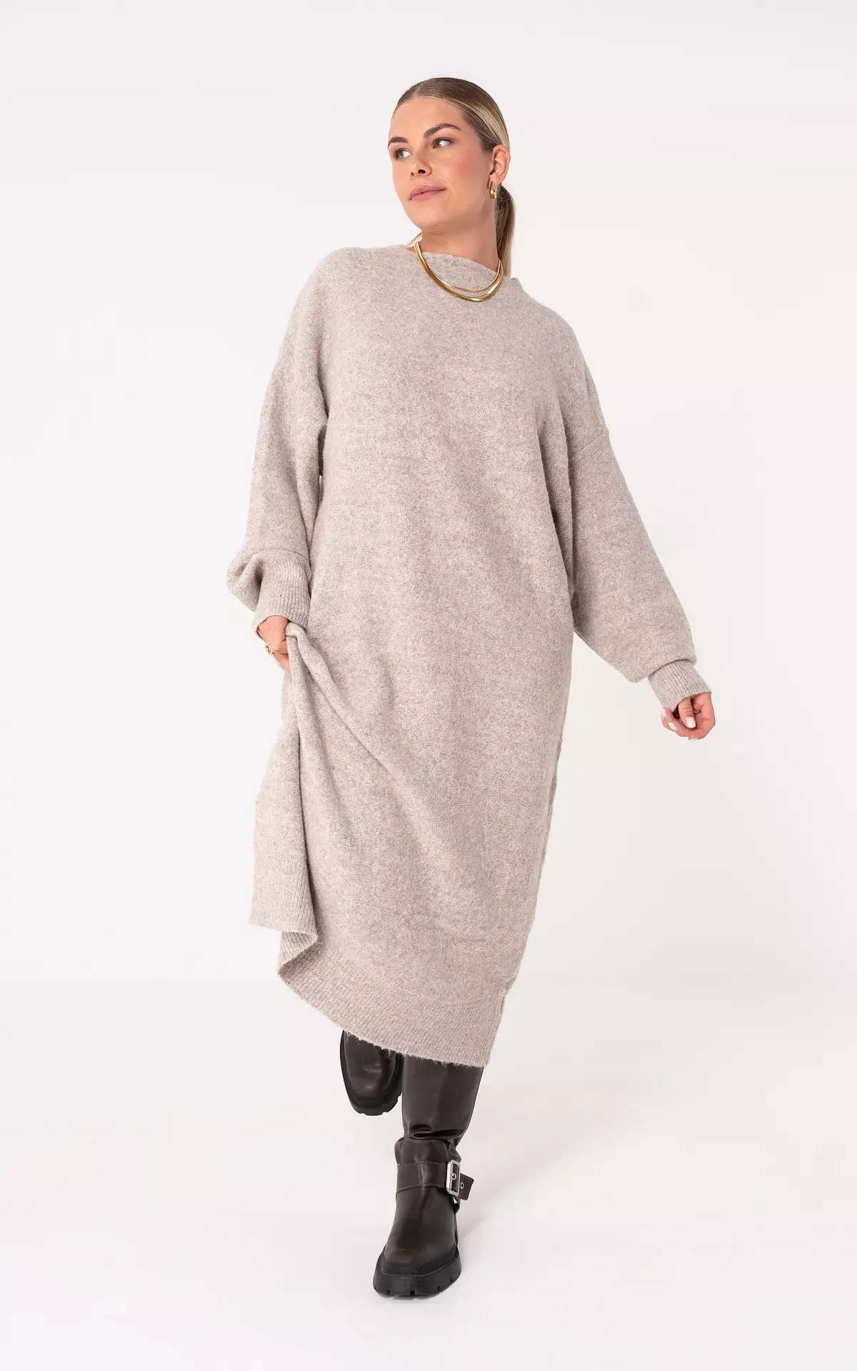 Maxi dress - Taupe | Guts & Gusto | GUTSGUSTO.COM