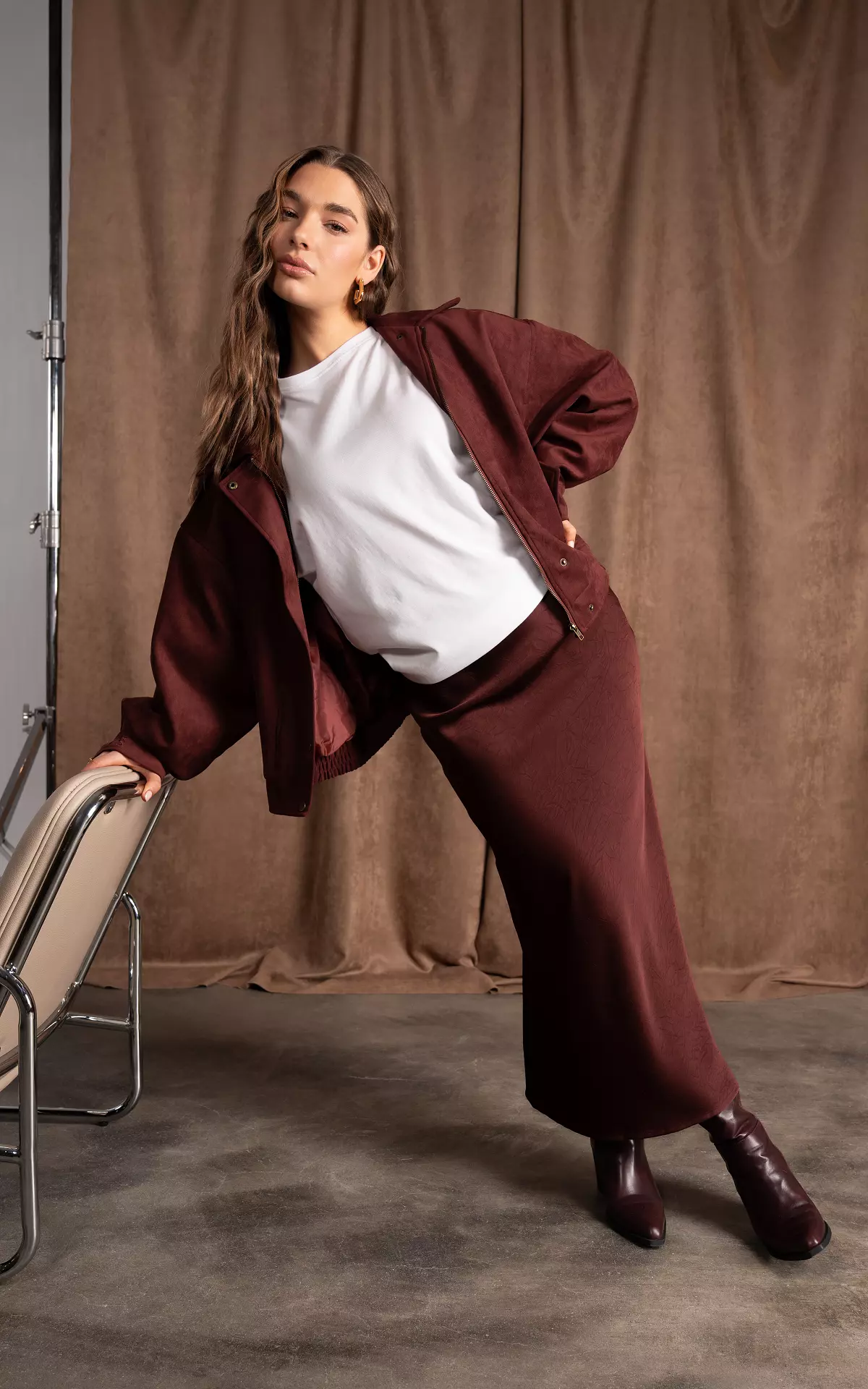Maxi skirt - Dark Red | Guts & Gusto | GUTSGUSTO.COM