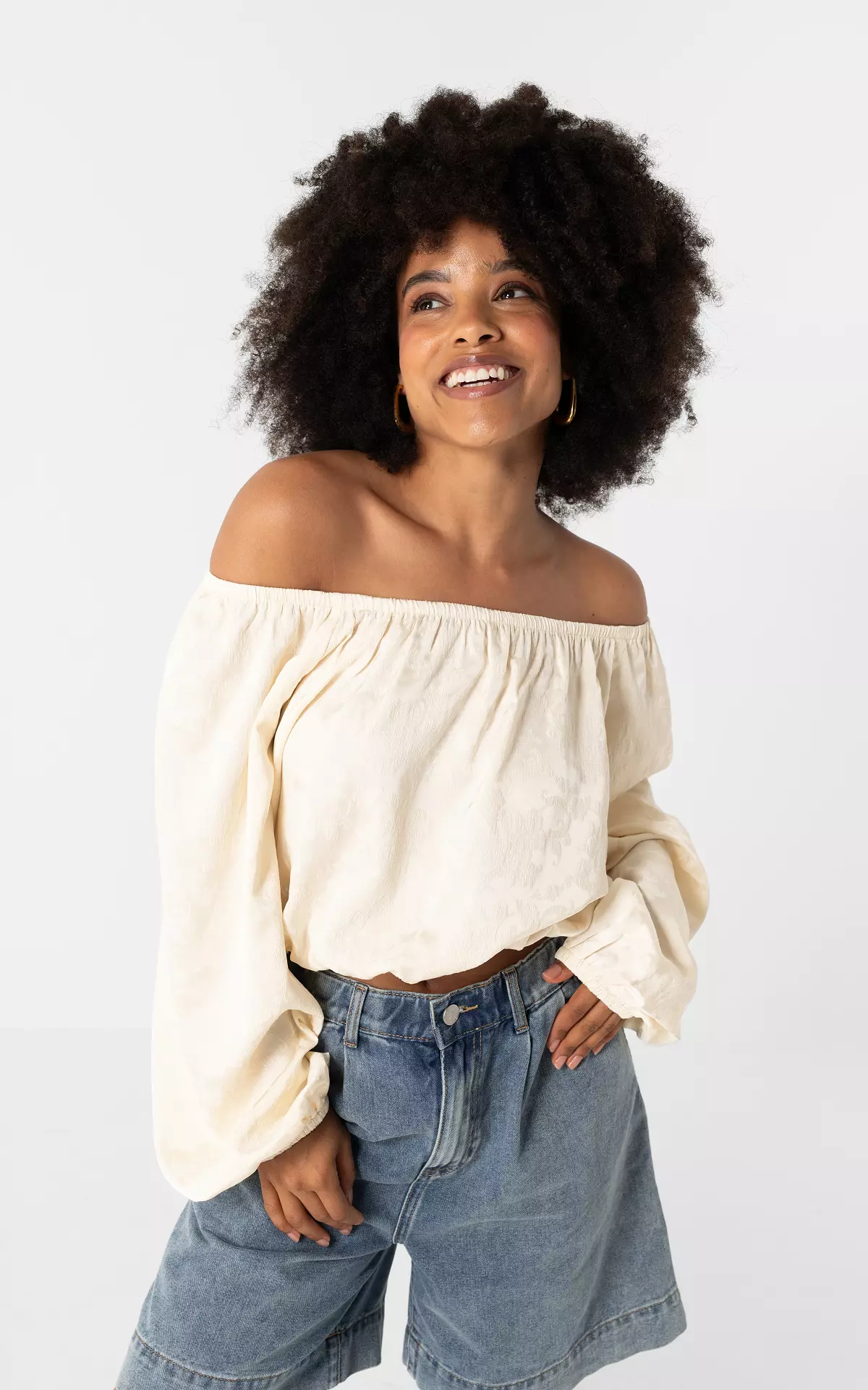 Off shoulder top - Cream | Guts & Gusto | GUTSGUSTO.COM