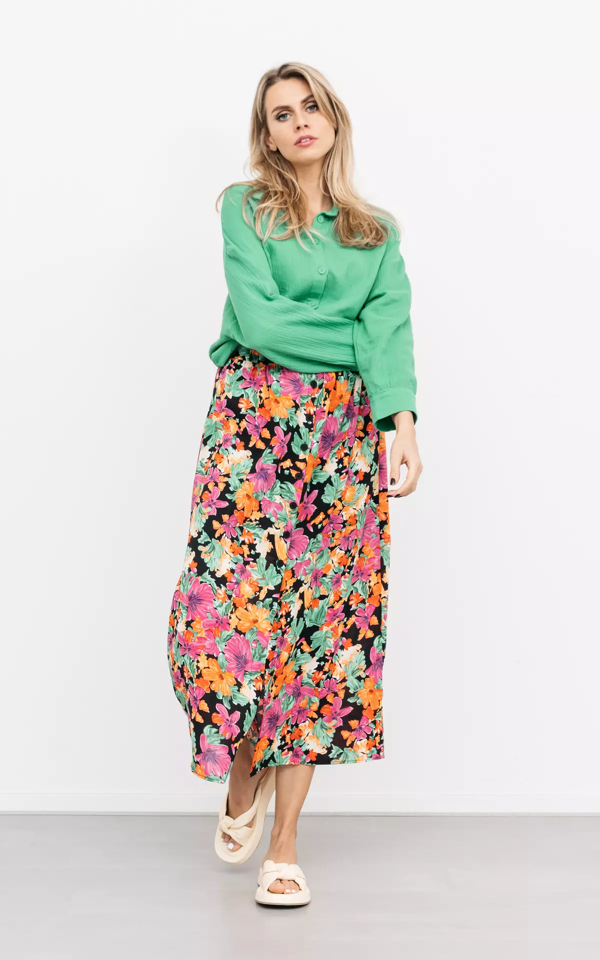 Maxi cheap rok bloemenprint