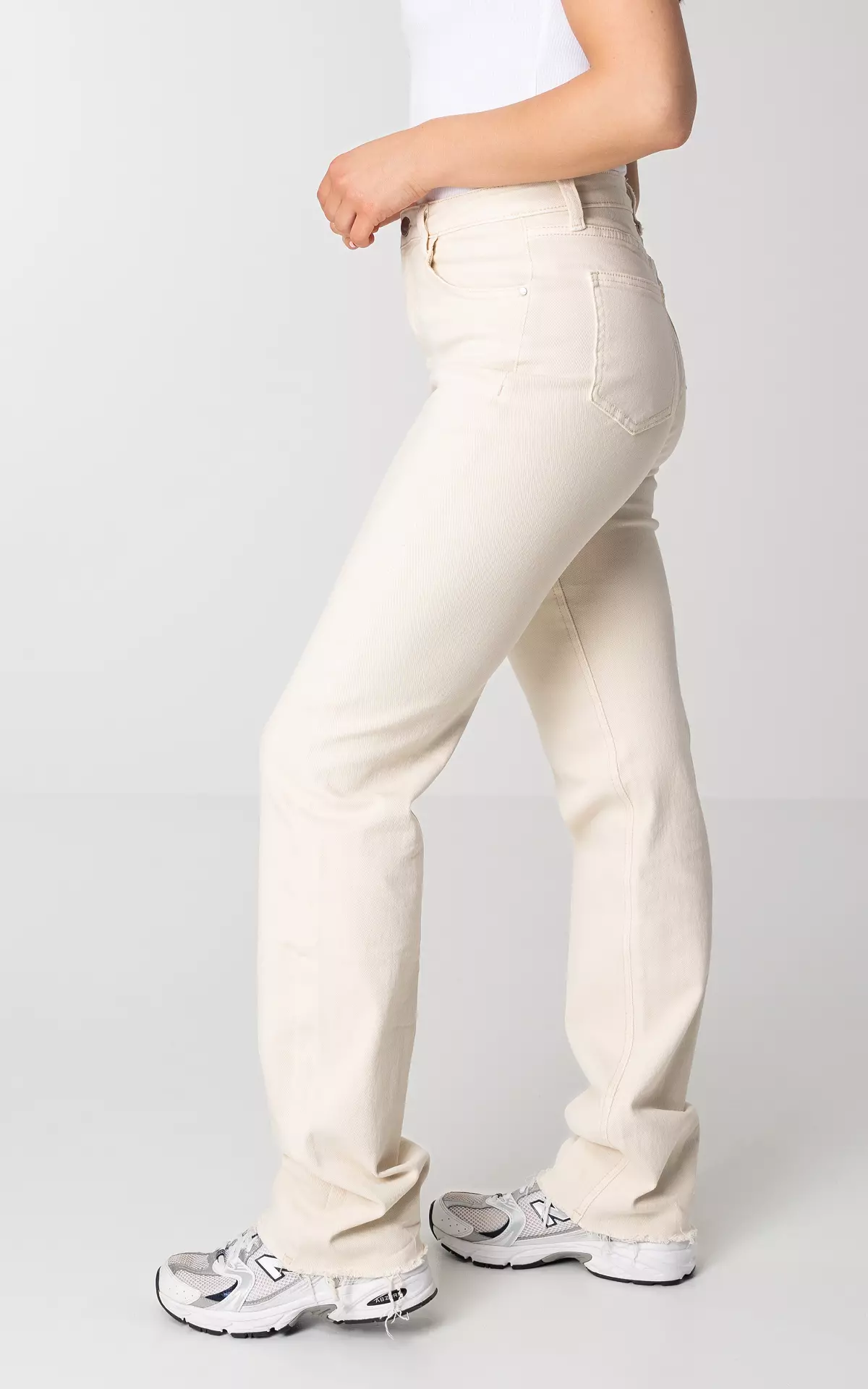 High waist 2024 jeans wit