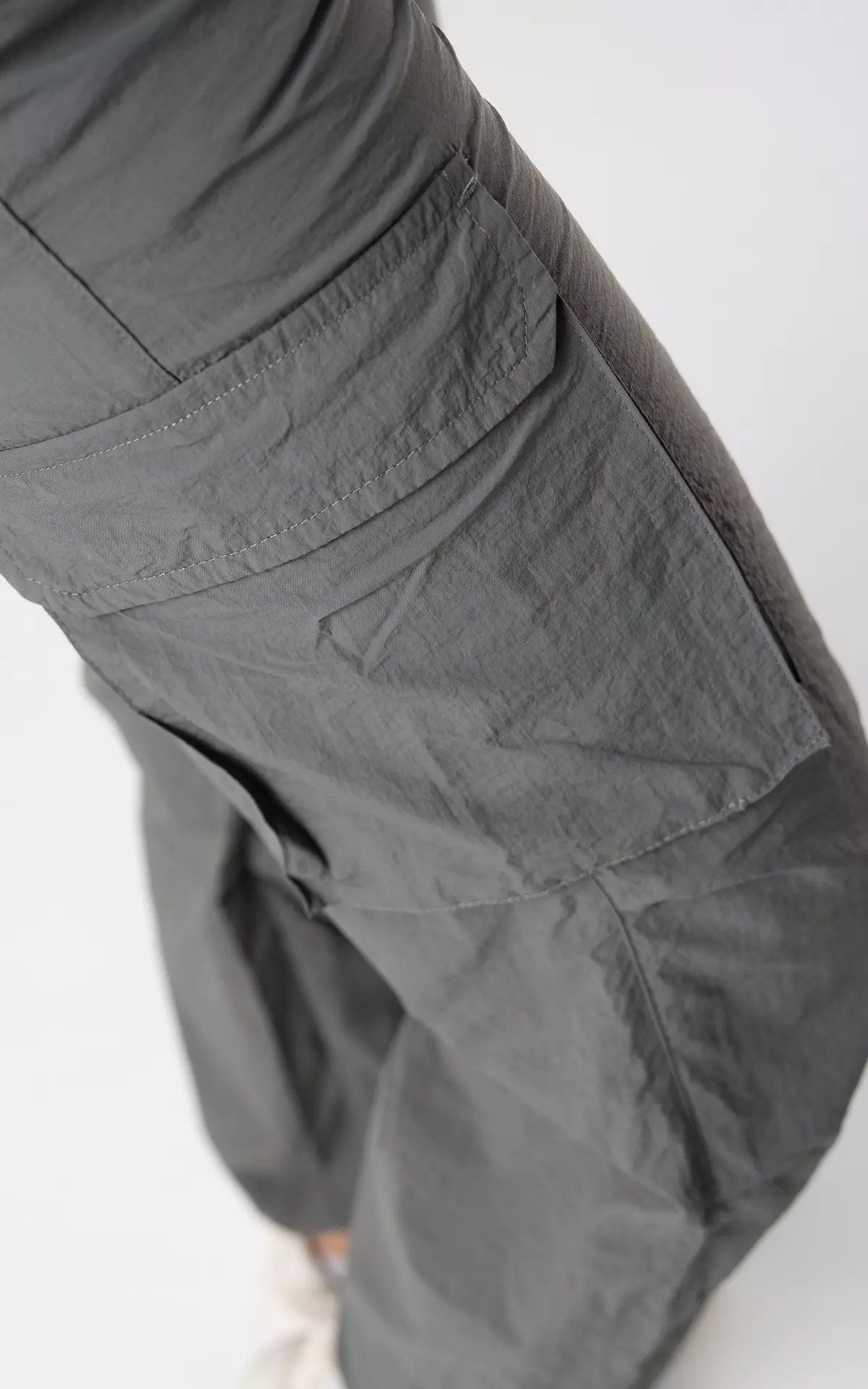 Cargo parachute pants, Guts & Gusto