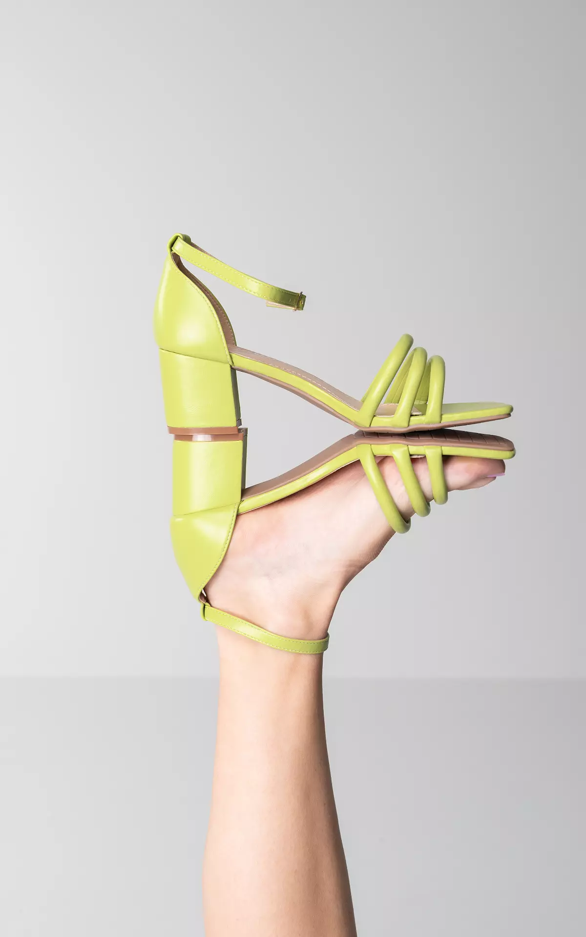 Light green block on sale heels