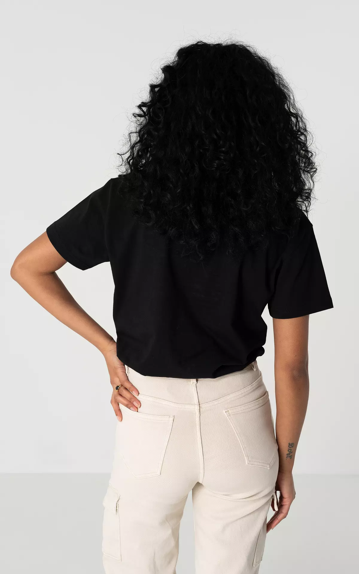 Shirt met ronde hals - Zwart Wit | Guts & Gusto