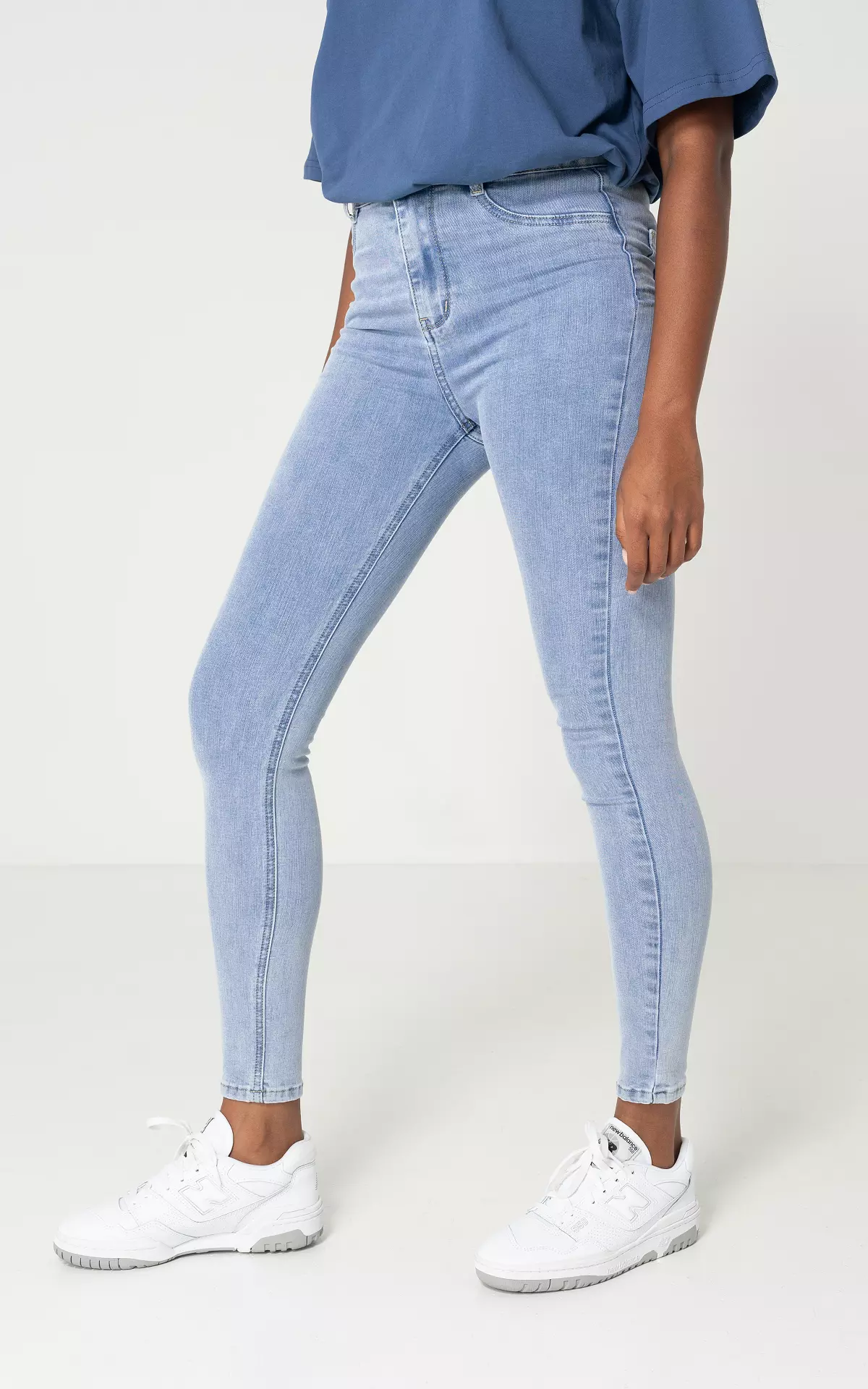 High waist skinny jeans Space Light Blue Guts Gusto