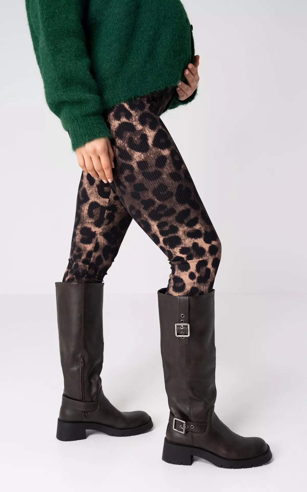 Stretchy Leggings mit Leoprint Leopard Guts Gusto