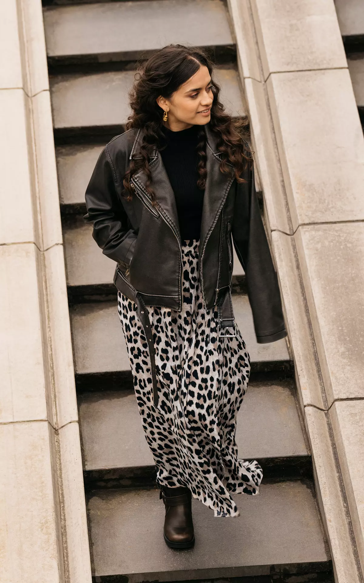 Maxi Rock im Leopardenmuster Guts Gusto