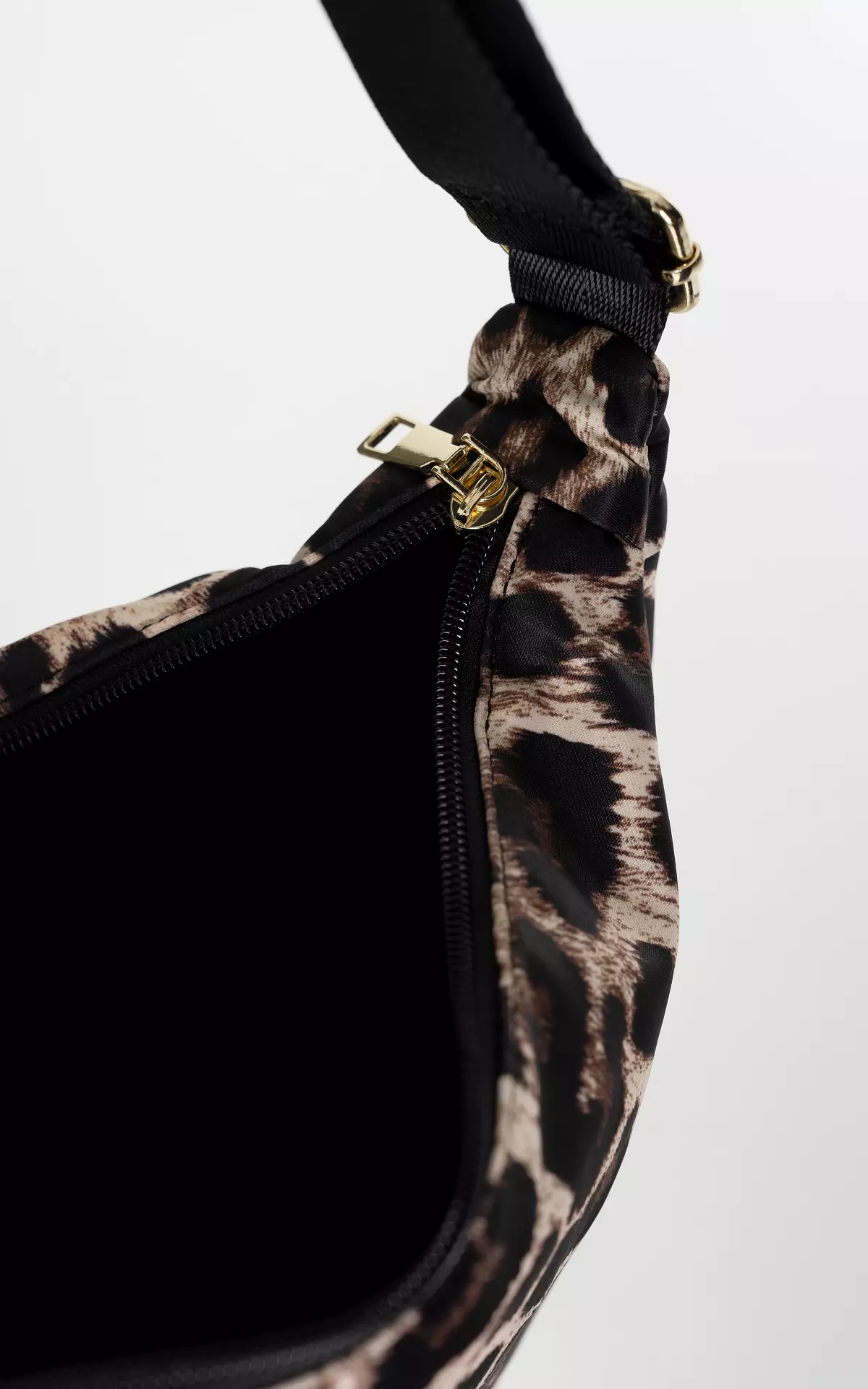 Leopard Pattern Shoulder Bag with Bow Accents