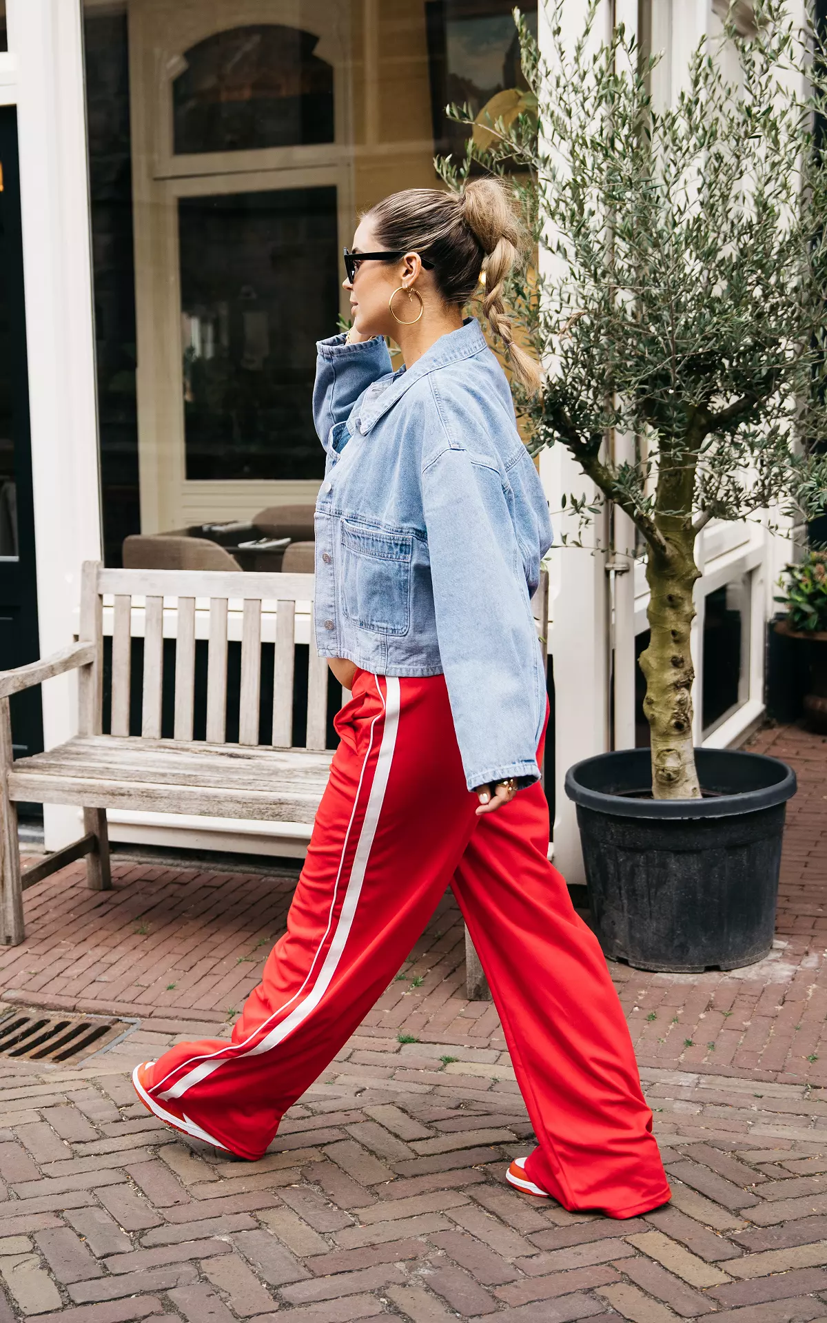 Striped pants Red White Guts Gusto