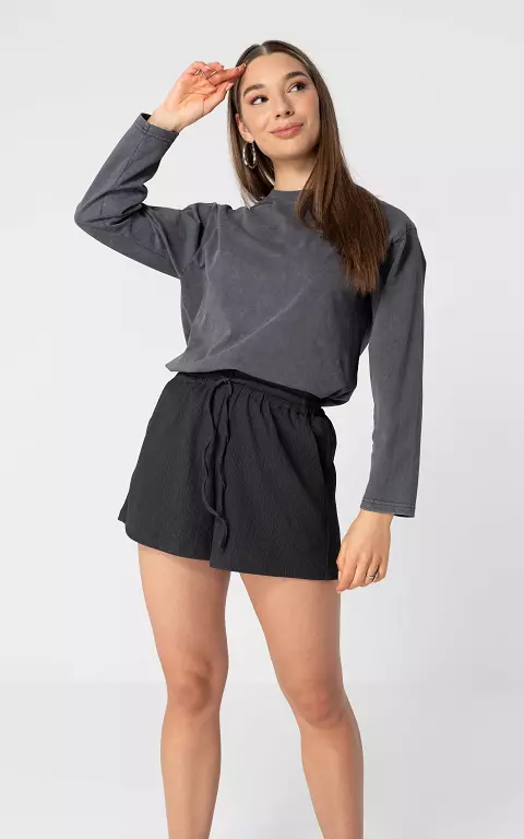 Shorts mit Struktur dunkelgrau
