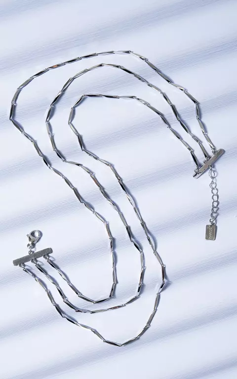 Adjustable necklace silver