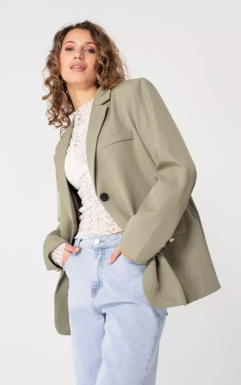 Blazer mit Rückendetail hellgrün